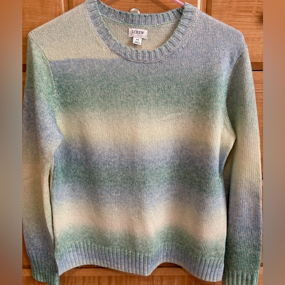 J. Crew Hombre Sweater in Green, Blue, Yellow XS